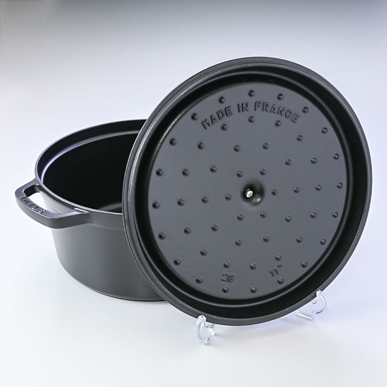 【美品】staub ストウブ ピコ ココット ラウンド ブラック 28cm Amazon.co.jp: staub ストウブ 「 ピコ ココット ラウンド