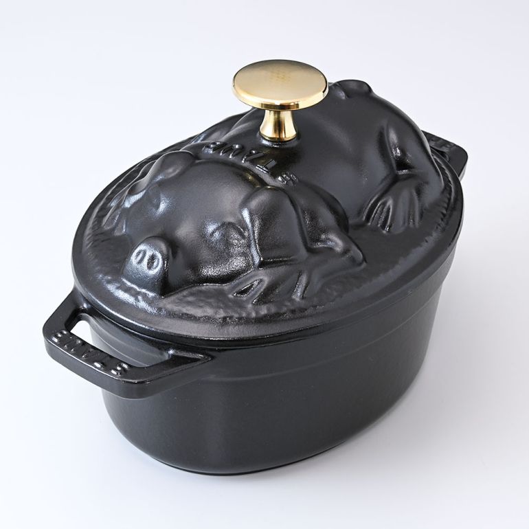 ストウブ ピギーココット オーバル 17cm 鋳物 ホーロー 鍋 なべ 調理 