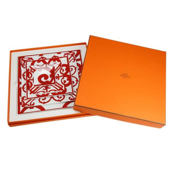 専用 新品箱付き⋆エルメス ガダルキヴィール レッド プチカレ スクエアプレート HERMES 並行輸入品 エルメス スクエアプレート 5枚セット
