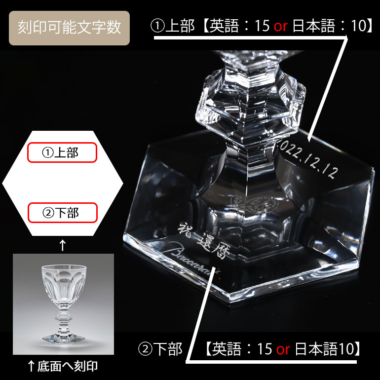 バカラ アルクール グラス 指紋柄 限定品 045/100 合わせ箱付 K982 バカラ アルクール グラス 指紋柄 限定品 045/100 合わせ箱付 K982