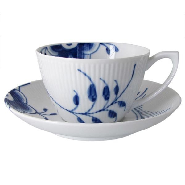 ロイヤルコペンハーゲン・ブルーフルーテッド「メガ」ジャパニーズティーセット　2客 ブルーフルーテッド Royal Copenhagen ロイヤルコペンハーゲン