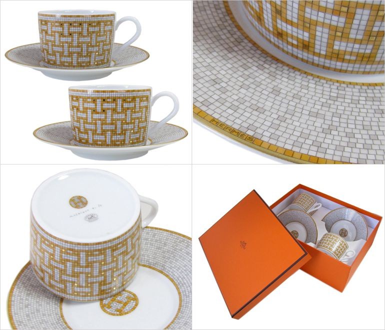 HERMES エルメス モザイク ヴァンキャトル 026016P2 ティー HERMES エルメス モザイク ヴァンキャトル 026016P2 ティー