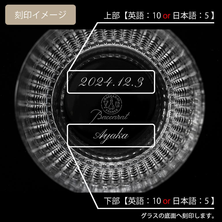 バカラ 【名入れ可有料】単品 Baccarat グラス ナンシー