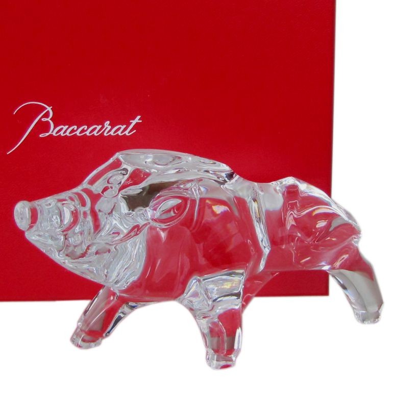 Baccarat クリスタルガラス 干支　亥(猪) 楽天市場】【未使用品】Baccarat バカラ クリスタル ガラス