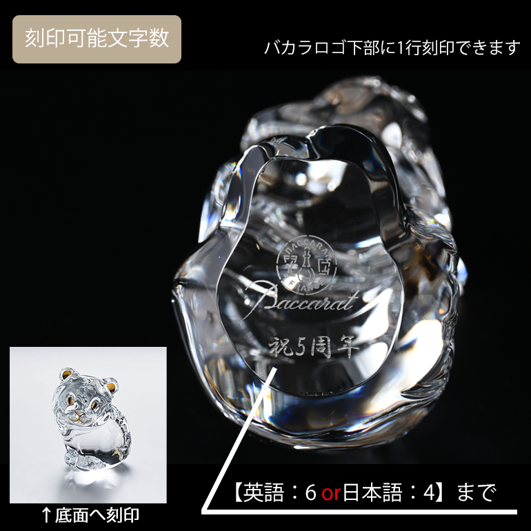 バカラ（Baccarat） 2022年 クリスタルフィギュア ミニマルズ MINIMALS