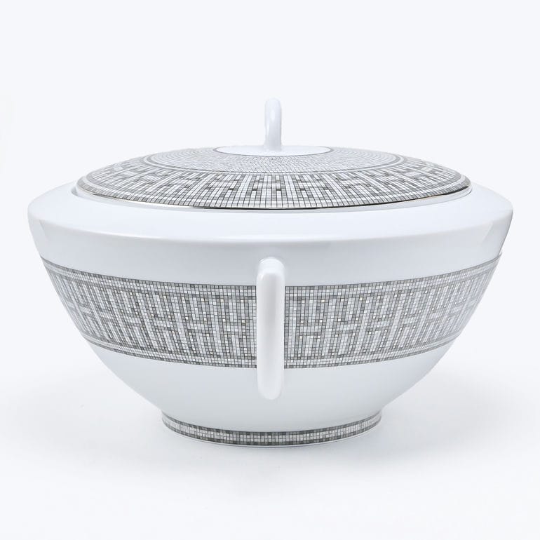 HERMES（エルメス） モザイク ヴァンキャトル プラチナ スープ鍋 32.5