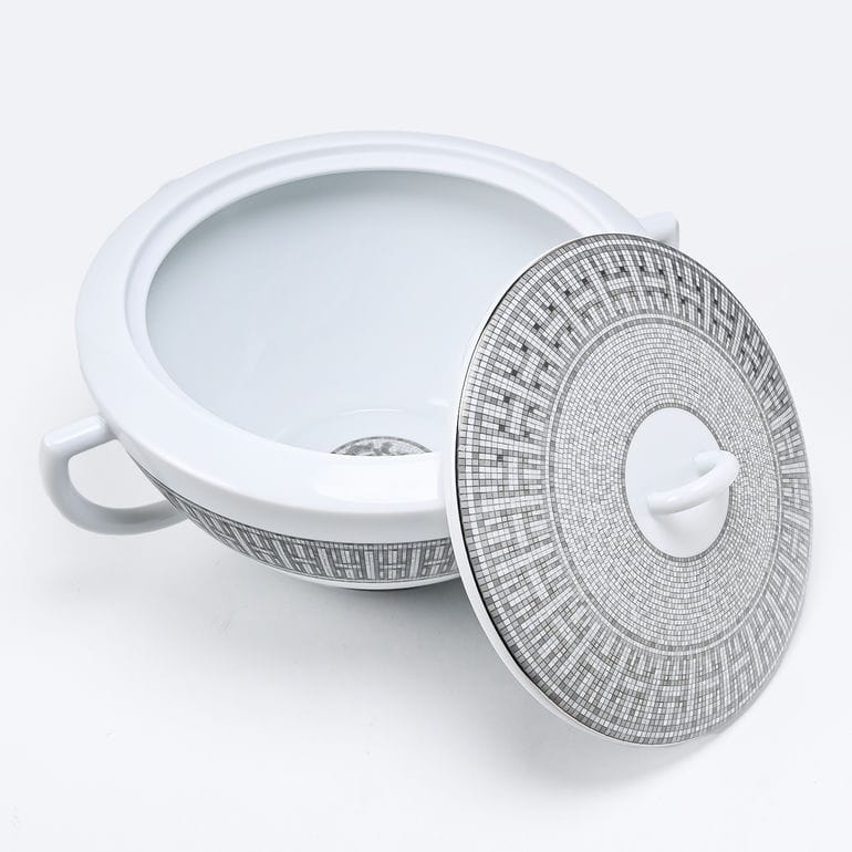 HERMES（エルメス） モザイク ヴァンキャトル プラチナ スープ鍋 32.5