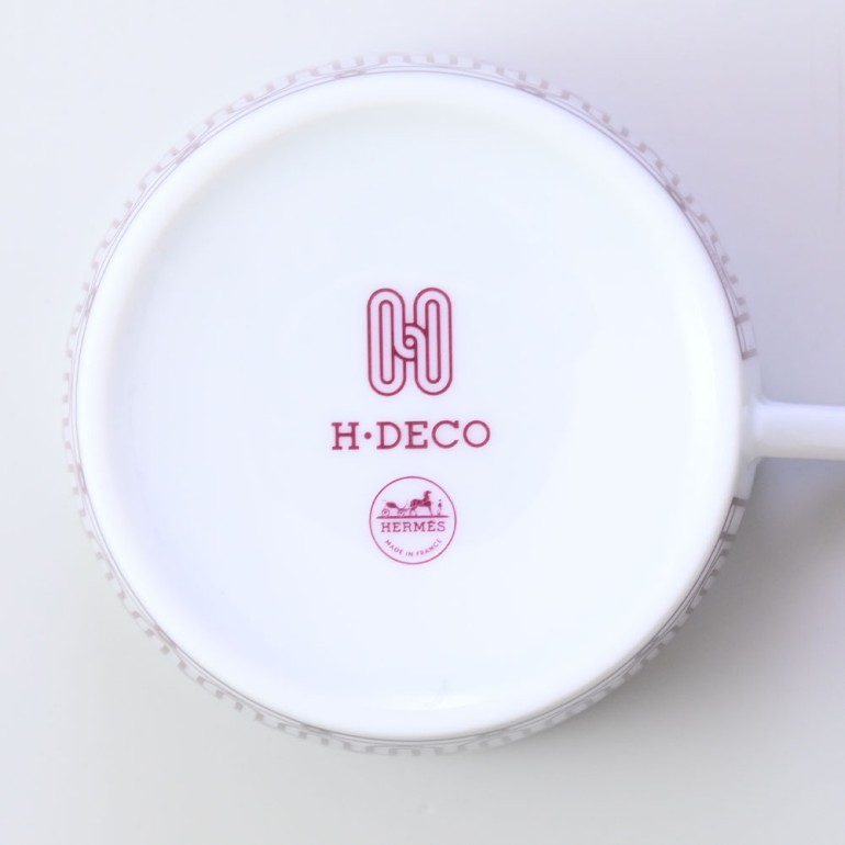 HERMES（エルメス） ティーカップ＆ソーサー ペア Hデコ H DECO ROUGE