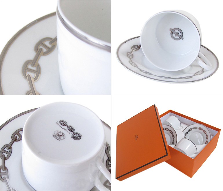 エルメス　シェーヌダンクル　プラチナ　2枚 Hermes（エルメス） シェーヌダンクル プラチナ Chaine d'ancre