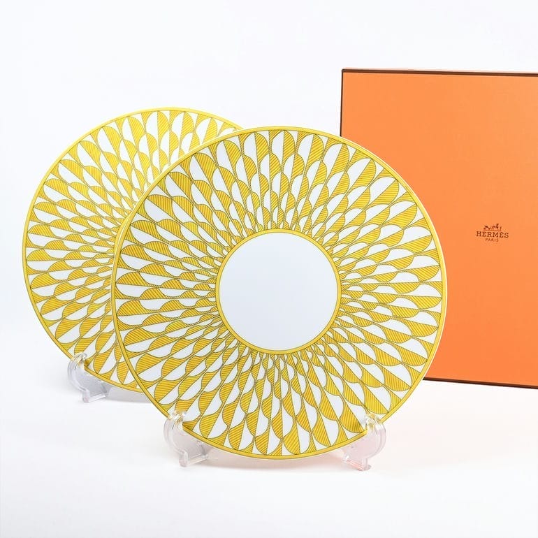 HERMES（エルメス） ディナープレート ペア 27cm ソレイユ ドゥ