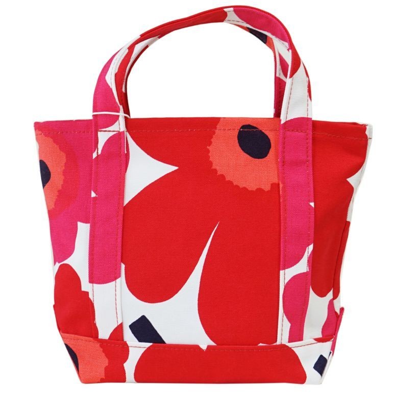 マリメッコmarimekko ピエニウニッコ　SEIDI  PIENI UNIKKO　ホワイト、レッド、ブルー　手提げバック048294-001 marimekko（マリメッコ） トートバッグ レディース 舟形 Pieni Unikko