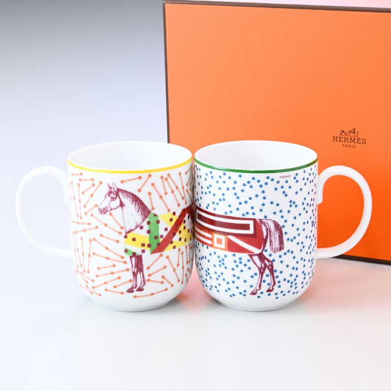 HERMES hippomobile イポモビル カップ＆ソーサーコーヒーカップ ユニークな仕掛けが満載！エルメスのプレイフルなティーセットはギフト