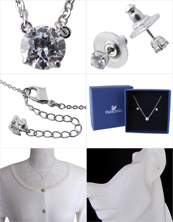 SWAROVSKI（スワロフスキー） ネックレス ピアス セット Attract