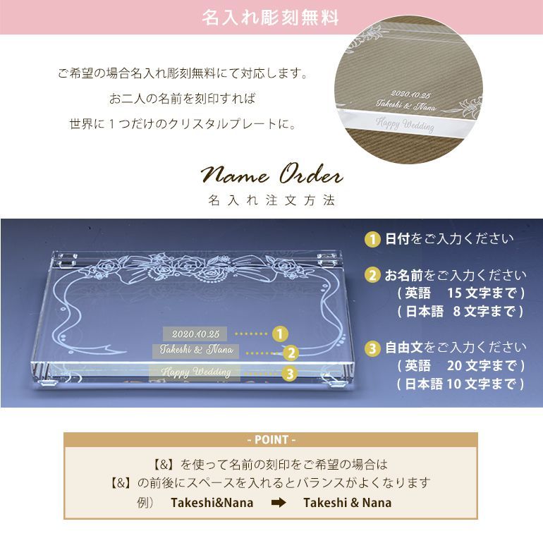 SWAROVSKI（スワロフスキー） 結婚式 ウェディングクリスタルプレート