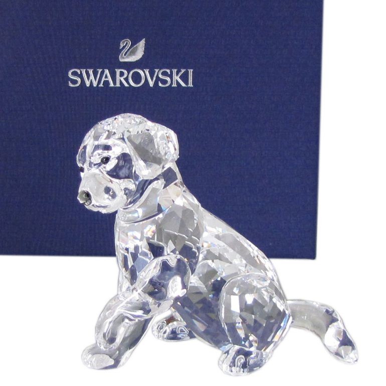 超美品　SWAROVSKI スワロフスキー クリスタル ラブラドール　子犬　置物 SWAROVSKI（スワロフスキー） クリスタルフィギュア ラブラドールの