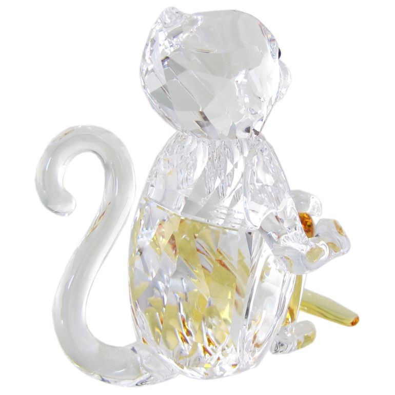 SWAROVSKI スワロフスキー 置物　サルとバナナ　美品❤ alevelshop_5524239