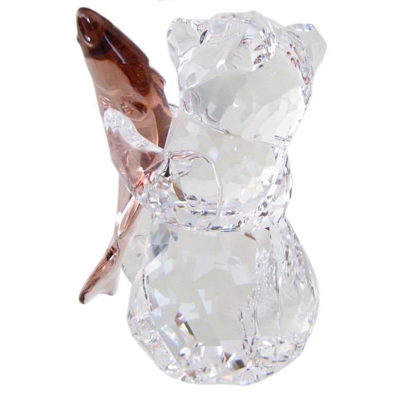 SWAROVSKI（スワロフスキー） クリスタルフィギュア クマと魚 5536772