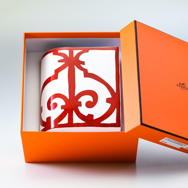 HERMES 並行輸入品 エルメス ガダルキヴィール レッド フラワー