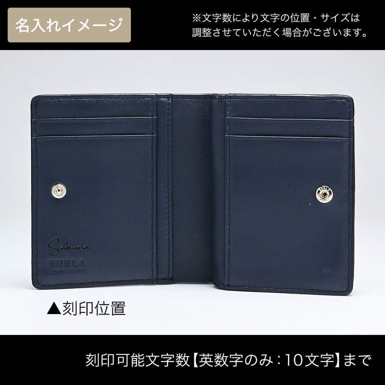 FURLA（フルラ） 二つ折り財布 カメリア レディース コンパクト ダーク