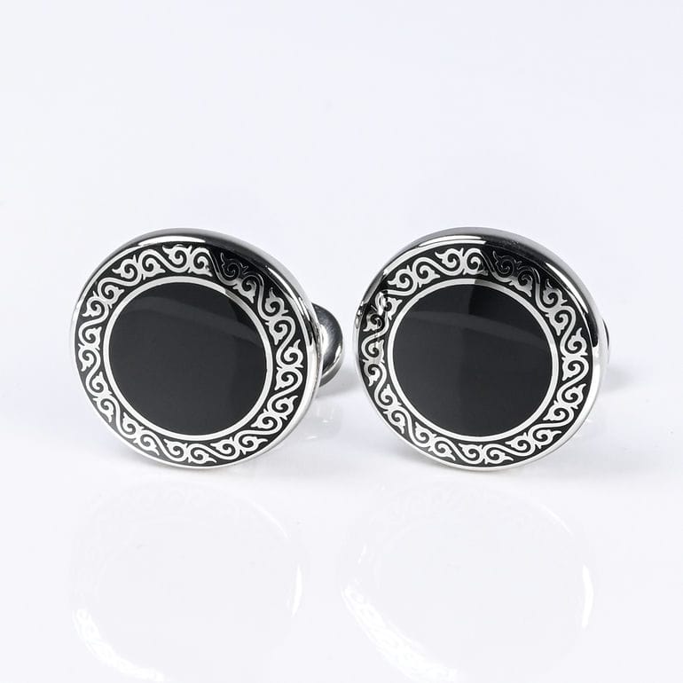 モンアート MONART カフス メンズ カフリンクス カフスボタン オーバル