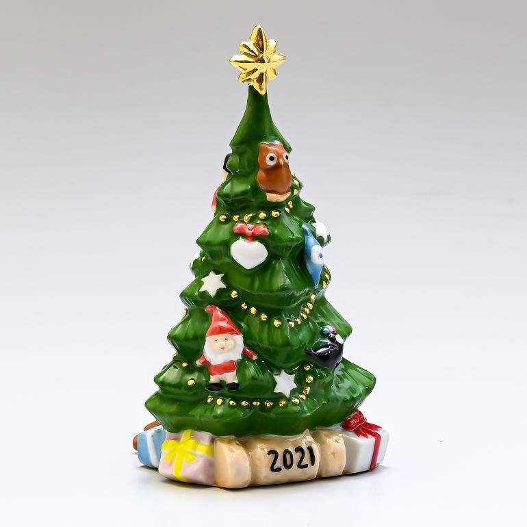 ロイヤルコペンハーゲン 2021年 フィギュア サンタ 3点セット サンタクロース サンタの妻 クリスマスツリー クリスマス 日本未発売 インテリア  オブジェ 置物