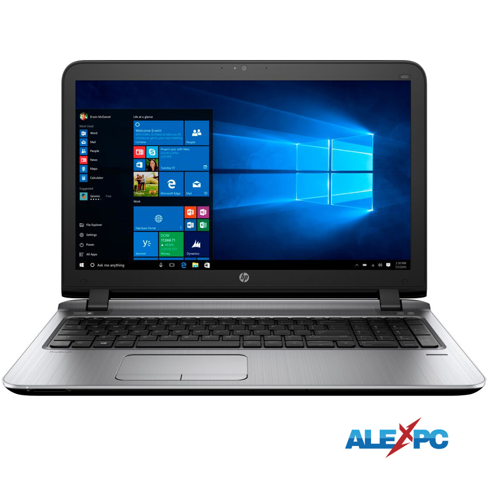 ノートパソコン Webカメラ内蔵 中古パソコン HP ProBook 450 G3 15.6型大画面 Core i3-6100U メモリ16GB 新品SSD256GB DVDマルチ テンキー HDMI Office 送料無料｜alexpc｜02