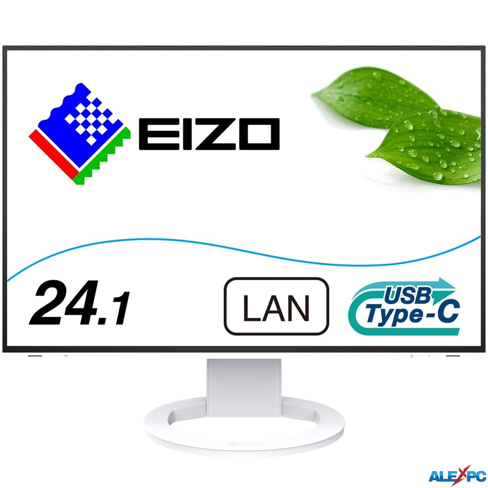 EIZO FlexScan EV2495-WT CAD・BIM向けデイジーチェーン対応モニター 24.1型 フレームレス/1920x1200/USB Type-C(70W給電)/IPS/ノアンチグレア/HDMI/DisplayPort | FlexScan