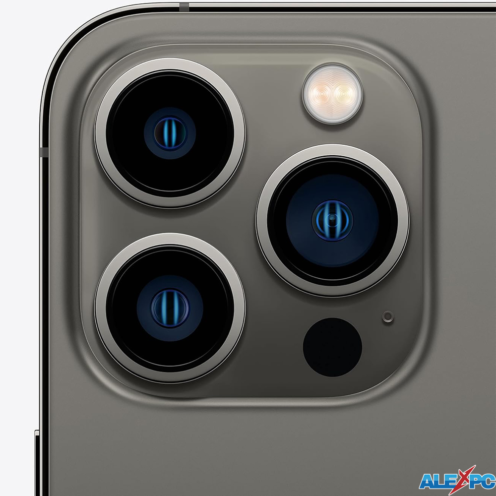 iPhone 13 Pro SIMフリー 6.1インチ 256GB グラファイト 5G対応 Wi-Fi6 顔認識 A15 Bionicチップ 元箱+ケーブル付属 状態キレイ 中古スマートフォン アイフォンの画像