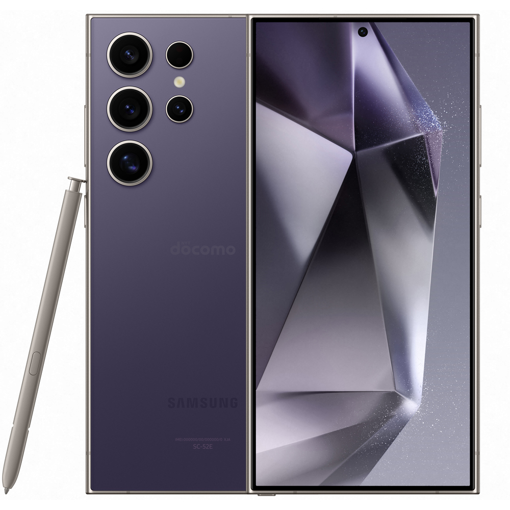 Samsung Galaxy S24 Ultra SC-52E 5G対応 SIMフリー 256GB Sペン付き チタニウム バイオレット 送料無料 中古スマートフォン Androidアンドロイド | Galaxy S