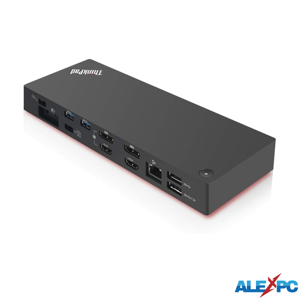 Lenovo ThinkPad Thunderbolt 3 ドック Gen 2　USB-C/Thunderbolt3/DisplayPort/HDMI/USB 3.1 Gen 2/ギガビットイーサネットポート　AC+Thunderboltケーブル付属 | Lenovo | 01