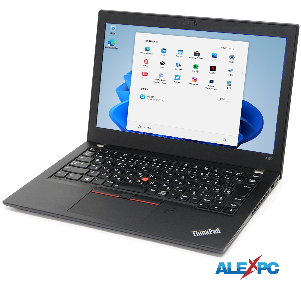 ノートパソコン Webカメラ内蔵 Lenovo ThinkPad X280 12.5型 8世代Core i5-8350U vPro  新品NVMeSSD512GB メモリ8GB 指紋 Type-C Thunderbolt3 Office Windows11 : rys085 :  ALEXPC Yahoo!店 - 通販 - Yahoo!ショッピング