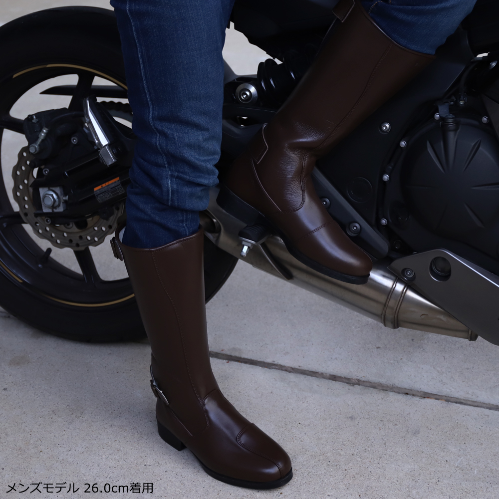 ブーツ メンズ 本革 日本製 バイクブーツ メンズ ブランド 東横 トーヨコ 牛革 特攻ブーツ ロングブーツ 防水 国内生産品 ライディング ツーリング 関連画像1