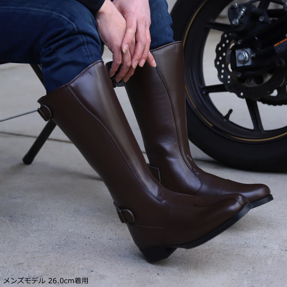 ブーツ メンズ 本革 日本製 バイクブーツ メンズ ブランド 東横 トーヨコ 牛革 特攻ブーツ ロングブーツ 防水 国内生産品 ライディング ツーリング 関連画像2