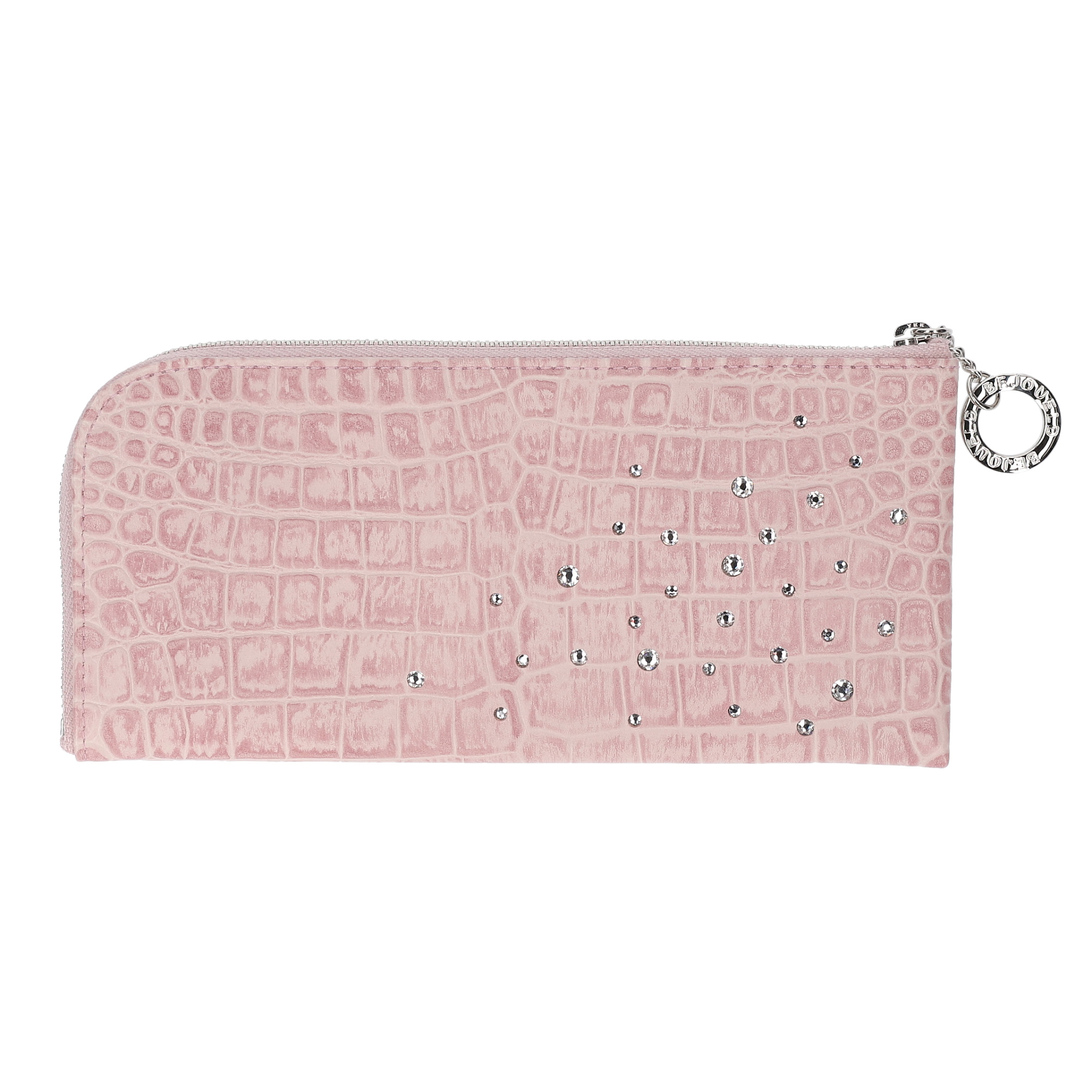 長財布 日本製 薄型 牛革 クロコ スワロフスキー ステアレザー レディース Bejoueld ビージュエルド |  | 01