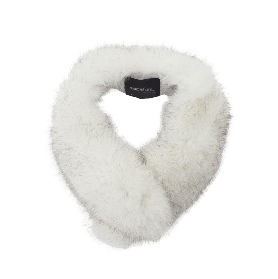 美品♪SAGA FURS♪ファーマフラー　ストール　ライトグレー　毛皮 ファーマフラー レディース フォックス ファー SAGA FURS 全11色 FREE