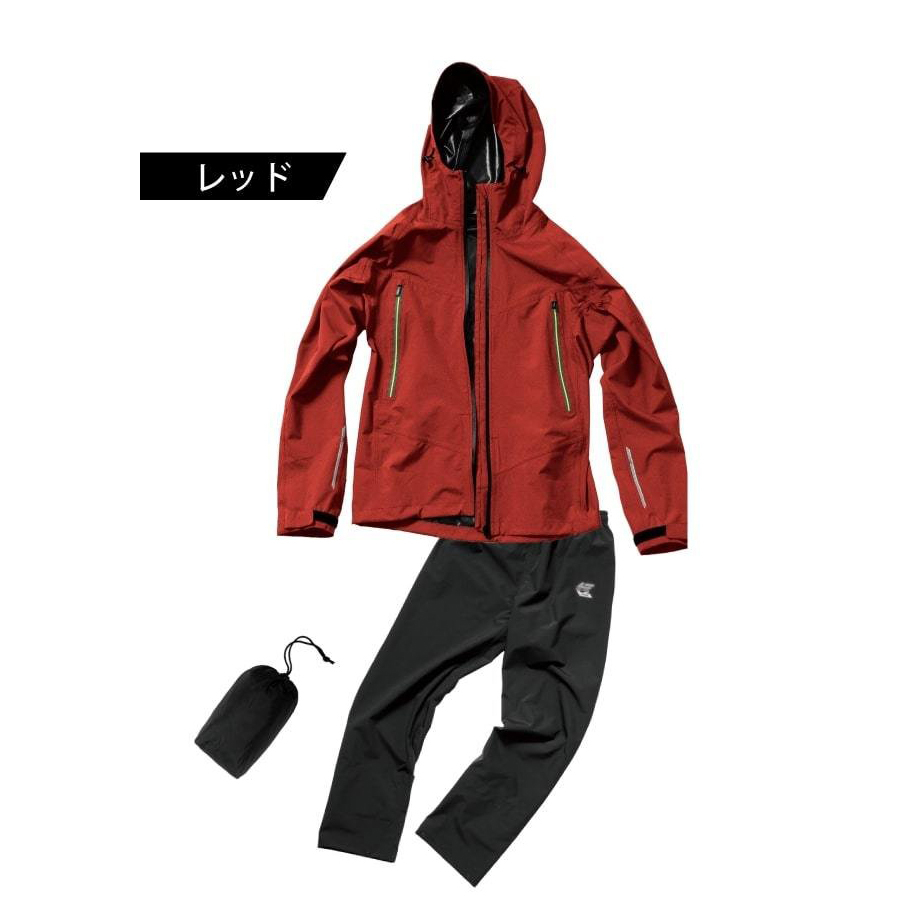 レインコート 自転車 レインジャケット ストレッチ フード付 アークライトレインスーツ 男女兼用 |  | 02