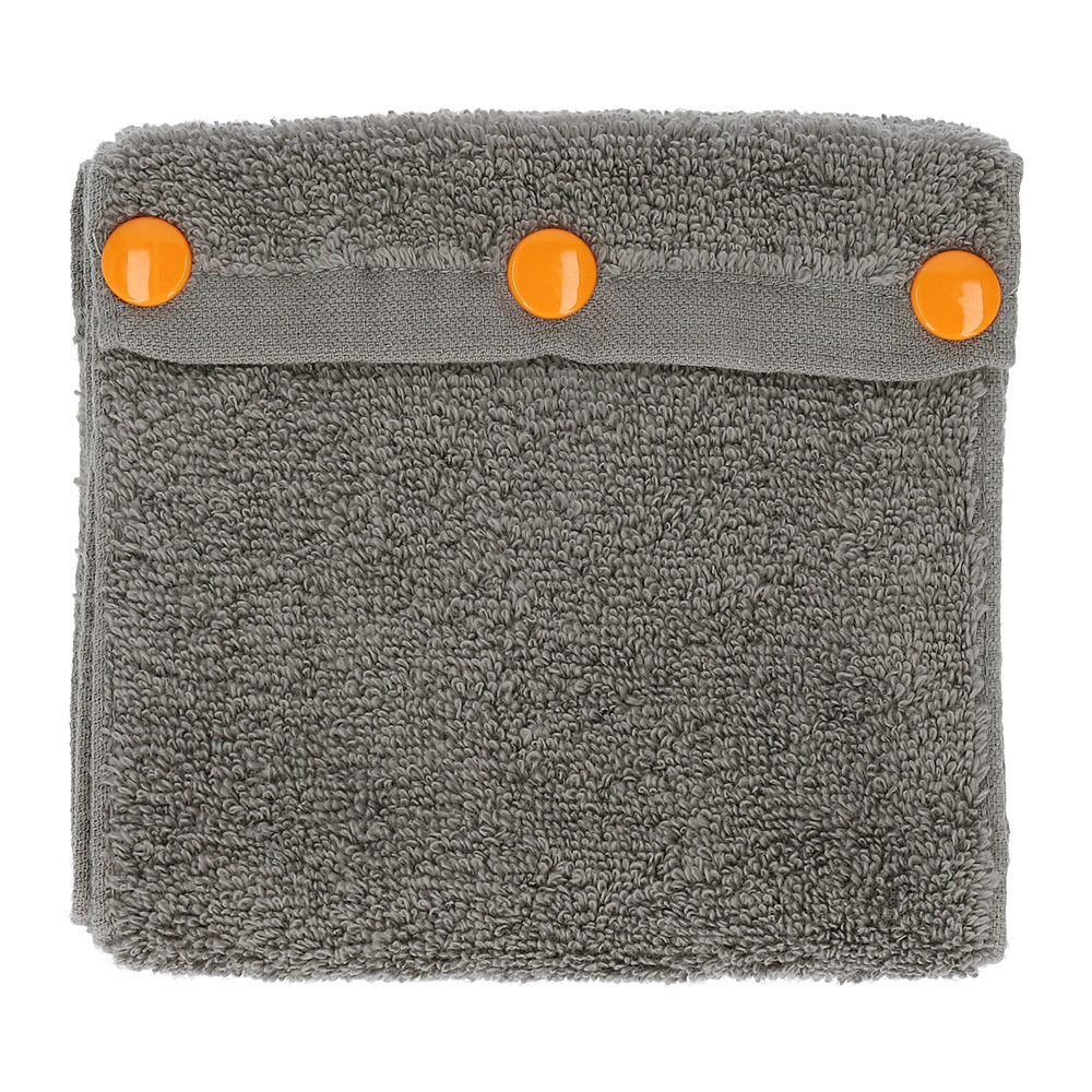 パチッとタオル 落ちない タオル 日本製 泉州産 綿100% フェイスタオル ふんわり ボタン付 キッチン 手拭き トイレ 洗面所 まとめ買い シンプル かわいい | 泉州タオル | 02