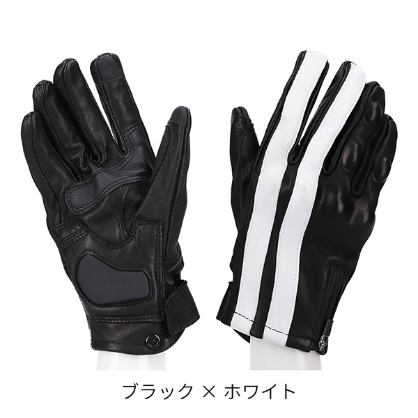 革手袋 バイクグローブ ライディングローブ プロテクター付き 革 メンズ スマートフォン対応 男性 ゴートスキン オールシーズン 車 自転車 |  | 03