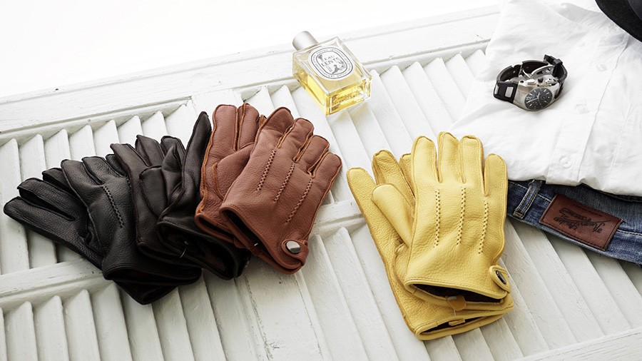 手袋 メンズ 3シーズン Attivo 鹿革 チャコール M L 防寒 ブランド 新発売 通勤 男性 Xlサイズ レザーグローブ バイク 自転車