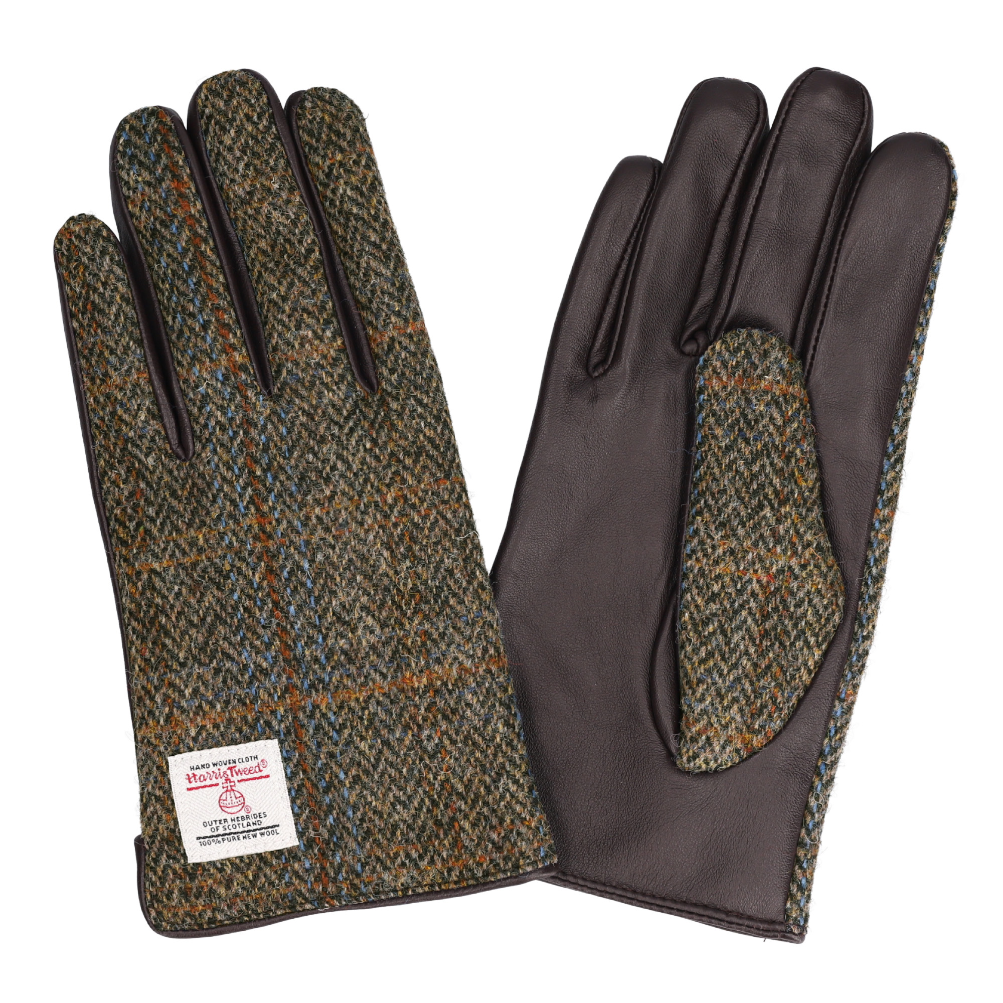 ハリスツイード 革手袋 メンズ スマホ対応 レザーグローブ ブランド 本革 Attivo ATHT02 CS | HARRIS TWEED | 02