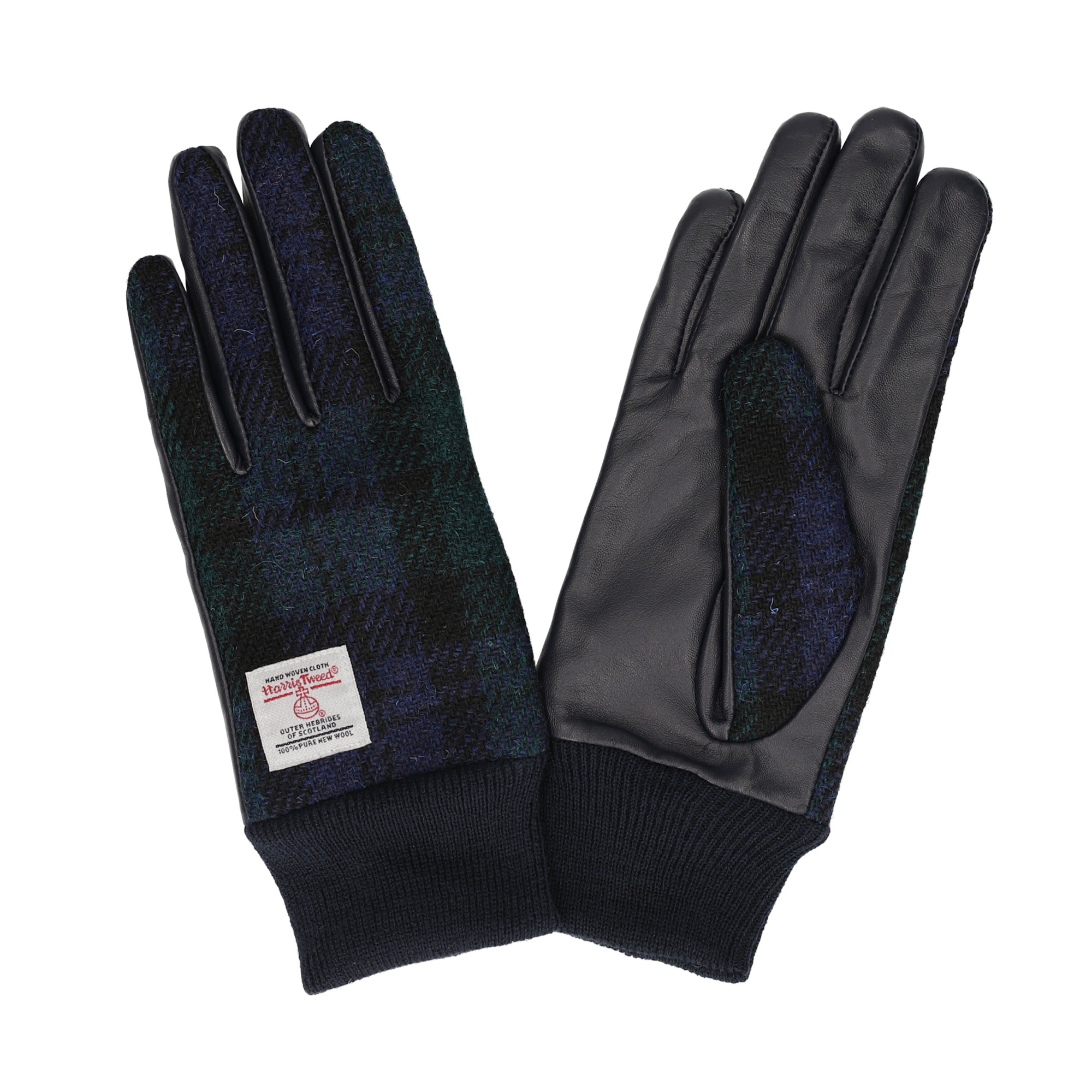 ハリスツイード 革手袋 レディース スマホ対応 本革 レザーグローブ リブ付 ブランド Attivo ATHT04 CS | HARRIS TWEED | 08