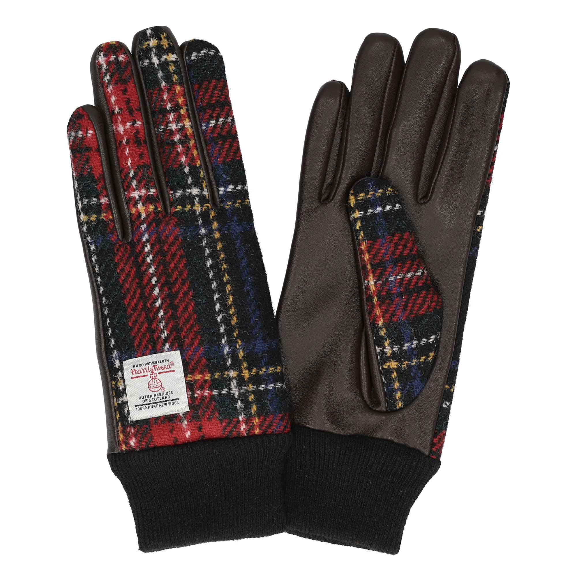 ハリスツイード 革手袋 レディース スマホ対応 本革 レザーグローブ リブ付 ブランド Attivo ATHT04 CS | HARRIS TWEED | 06