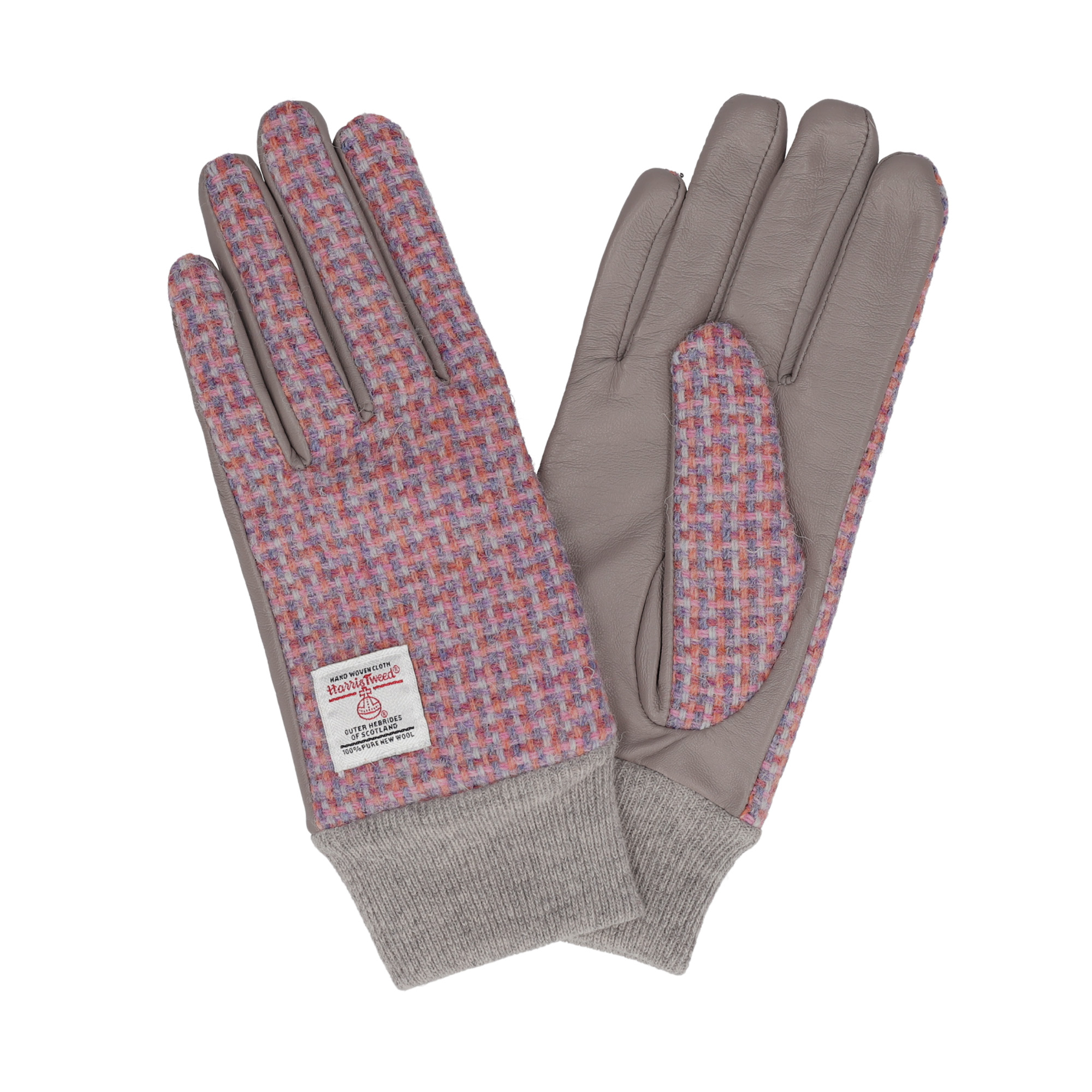 ハリスツイード 革手袋 レディース スマホ対応 本革 レザーグローブ リブ付 ブランド Attivo ATHT04 CS | HARRIS TWEED | 16