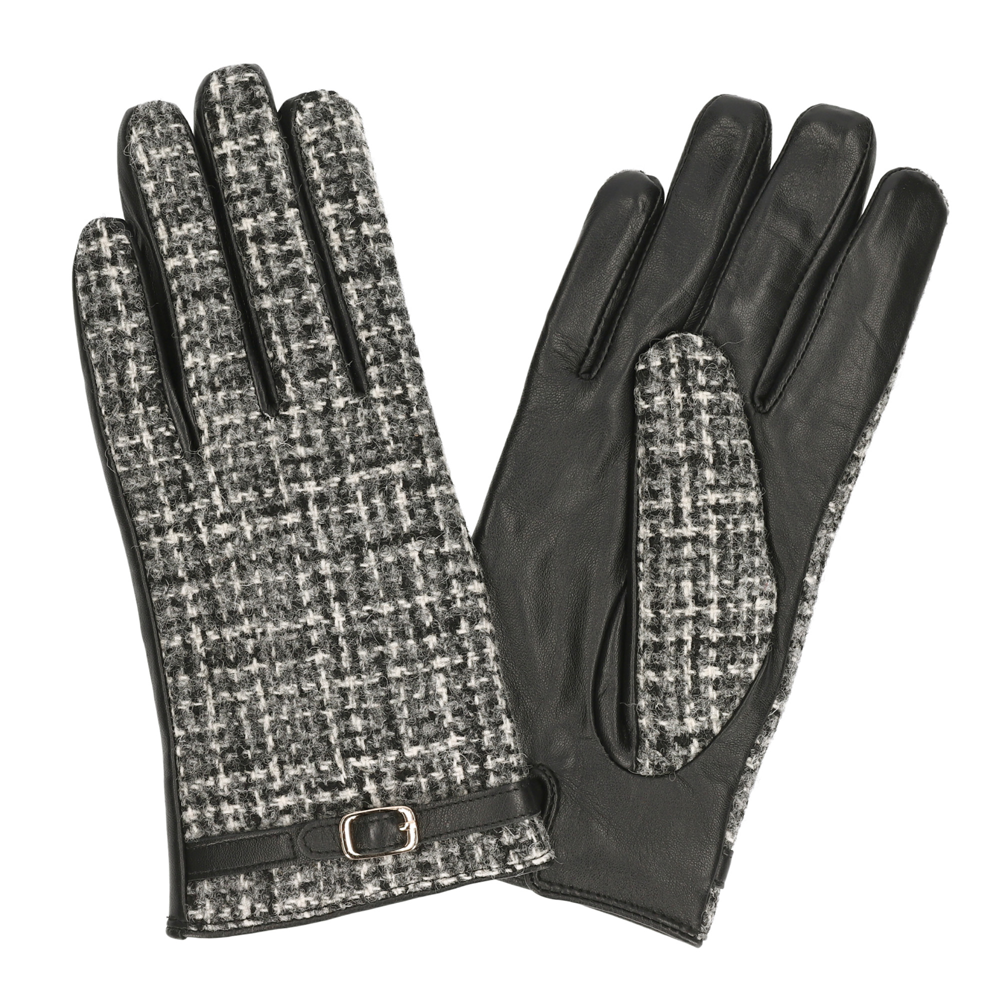 ハリスツイード 革手袋 スマホ対応 レザーグローブ 本革 飾りベルト付 ブランド Attivo ATHT05 CS | HARRIS TWEED | 07