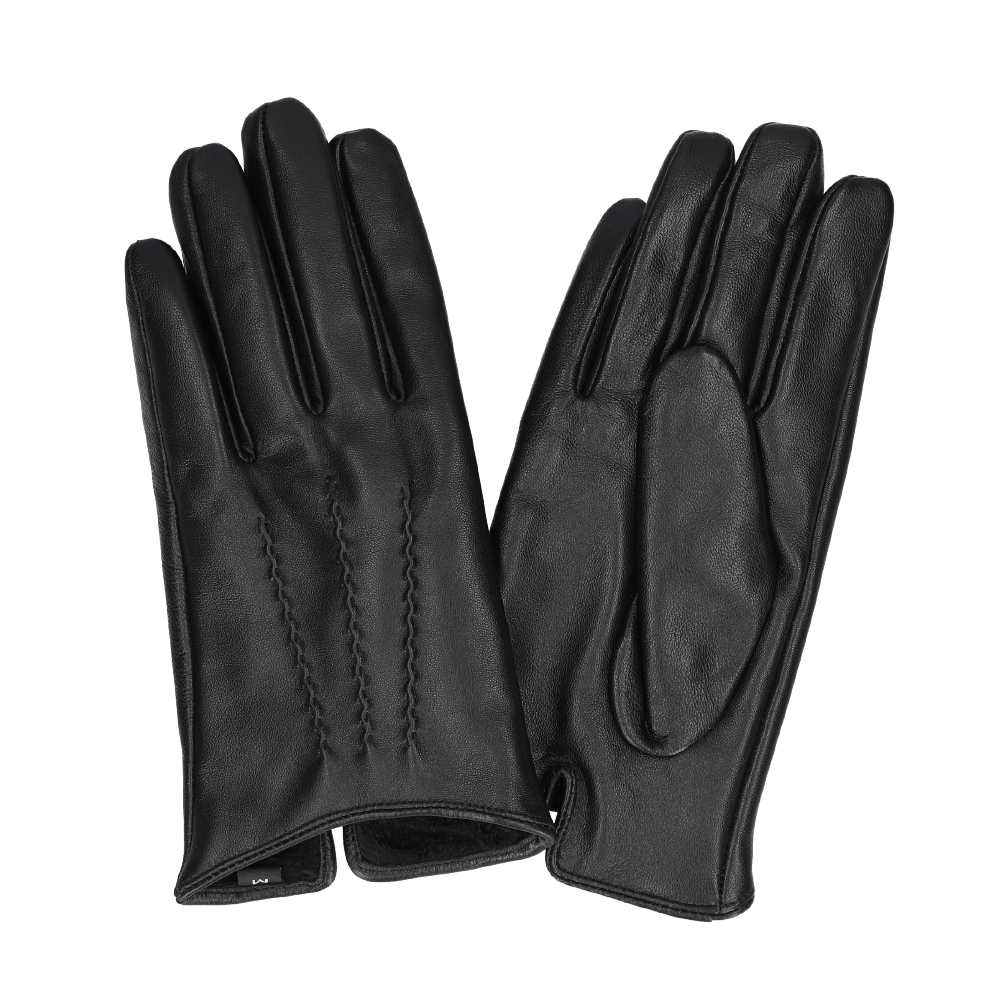 Attivo 革手袋 メンズ スマホ対応 本革 羊革 レザーグローブ 裏地付き