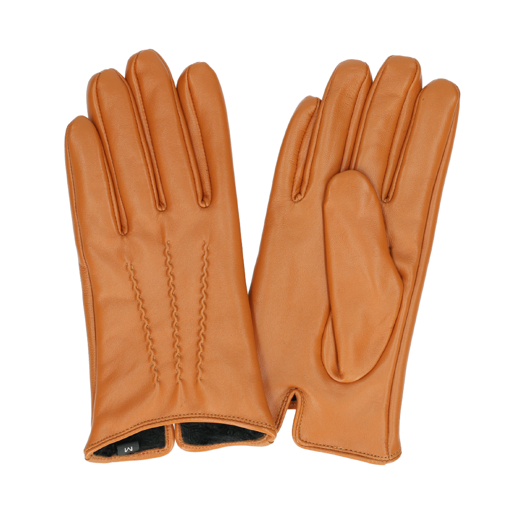 Attivo 革手袋 メンズ スマホ対応 本革 羊革 レザーグローブ 裏地付き