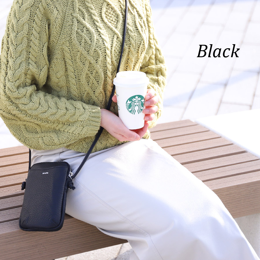 スマホポシェット ポーチ ショルダー レディース ブランド ビュレ ヴュレ 本革 牛革 縦型 20代 30代 40代 50代 金運 ギフトト | Beau're | 01