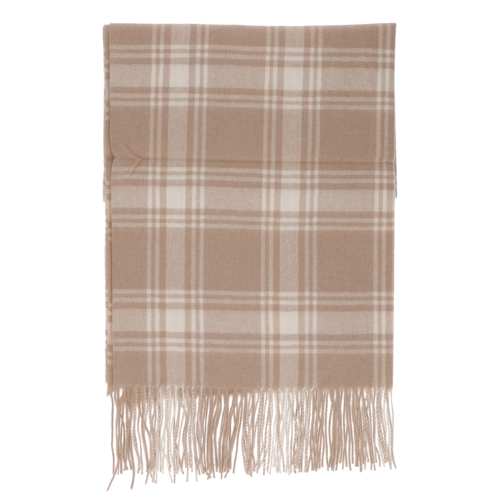 カシミヤマフラー レディース 大判 三角ストール カシミア ケープ 肩掛け 膝掛け チェック CS | Attivo | 02