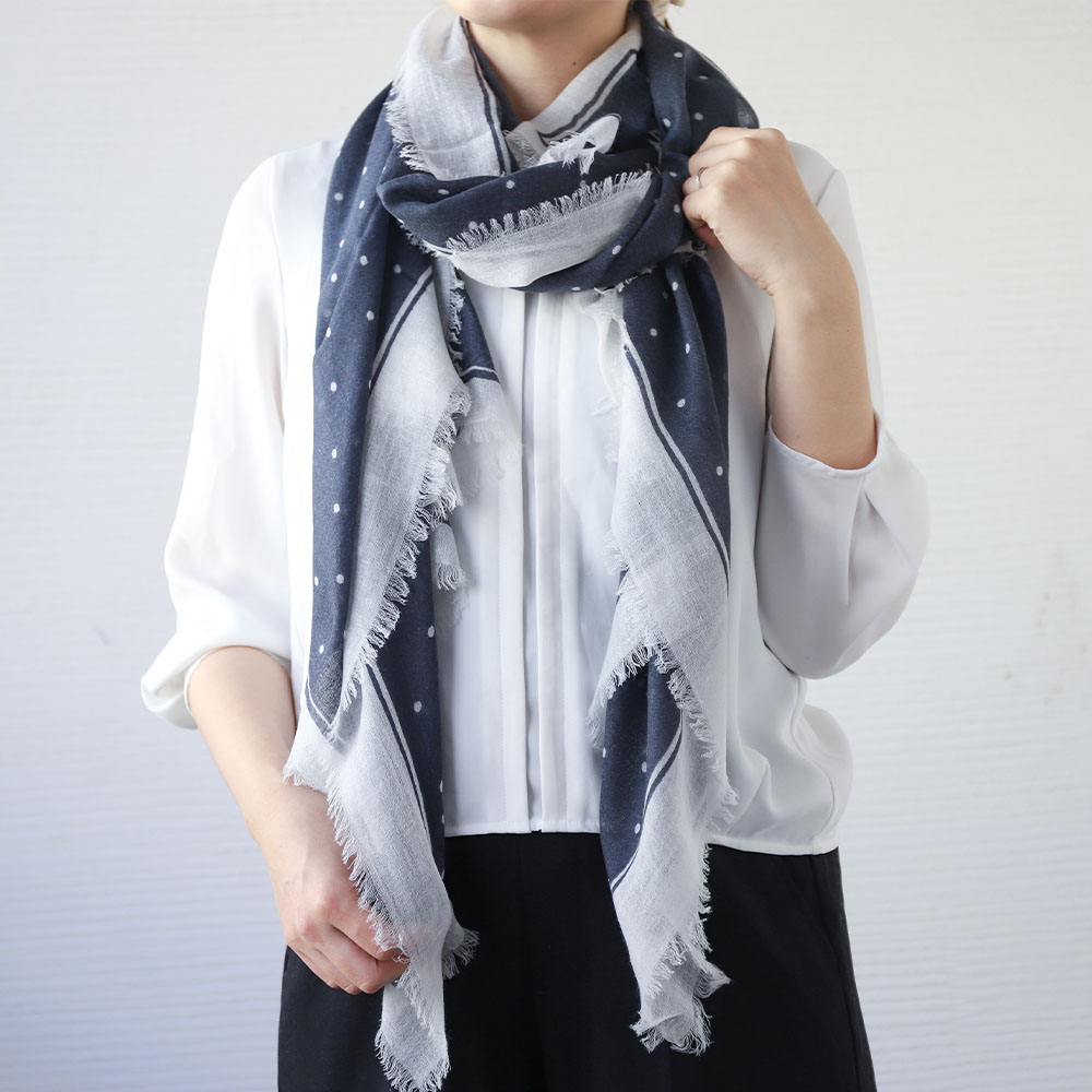 ストール 大判 レディース ガーゼ リネンカシミヤ オールシーズン UVカット コンパクト 薄い 暖かい CS |  | 03