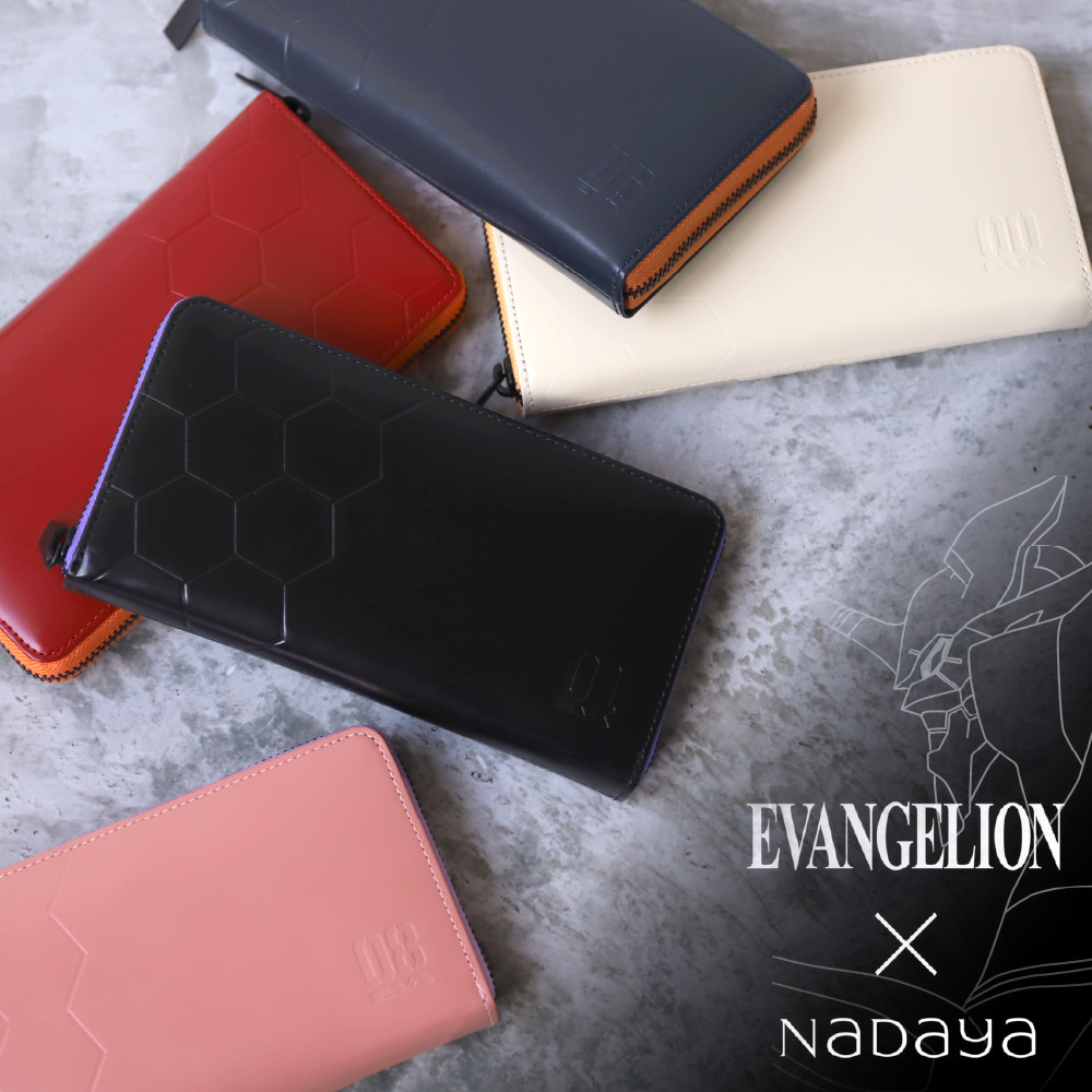 長財布 エヴァンゲリオン コラボ 革財布 牛革 綾波レイ 碇シンジ